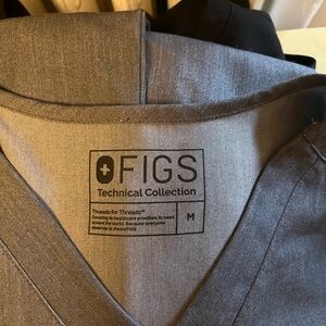 Figs Technical Collection Heather Gray Top